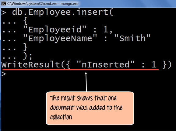 MongoDB 创建和插入数据库