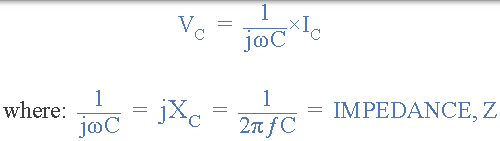 相量交流電容上的域電壓