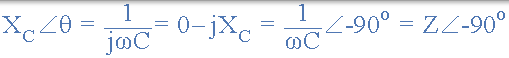 交流電容器的阻抗方程