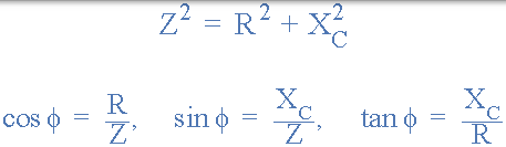 電阻和電抗之間的相角