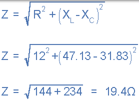 電路阻抗 串聯 rlc 電路阻抗