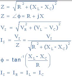串聯 RLC 電路方程 串聯 RLC 電路方程