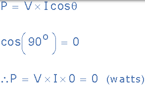 纯电感中的实际功率 纯电感器中的实际功率