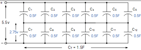 超级电容器阵列 超级电容器阵列