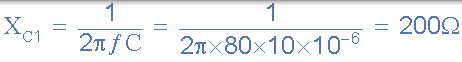 10uF 的電容電抗 容抗為 10uF