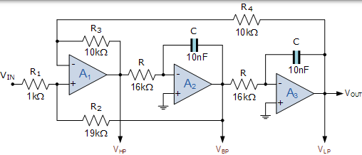 状态变量滤波器设计 状态变量滤波器设计
