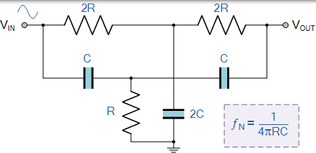 Twin-T 陷波濾波器設計 雙 t 陷波濾波器設計