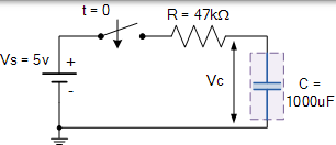 rc 充電電路的例子