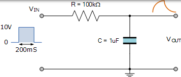 rc 積分電路示例